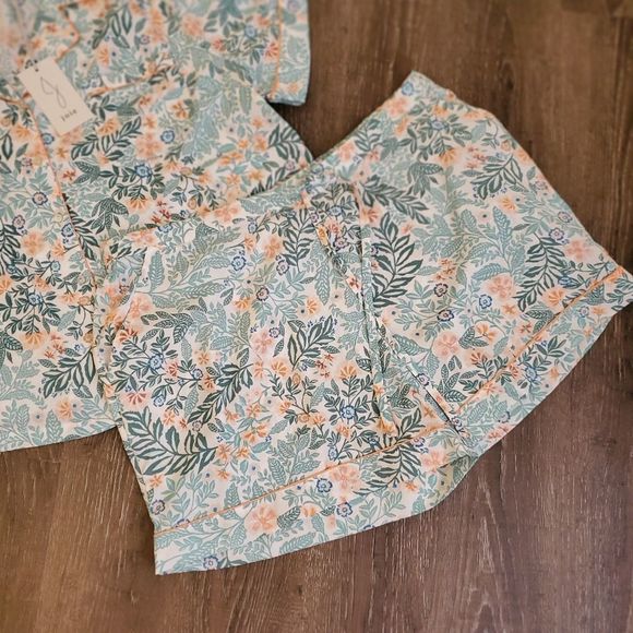 Joie floral 2pc super soft pajamas loungewear shirt shorts plus size 2X NEW!!!! - Picture 4 of 11